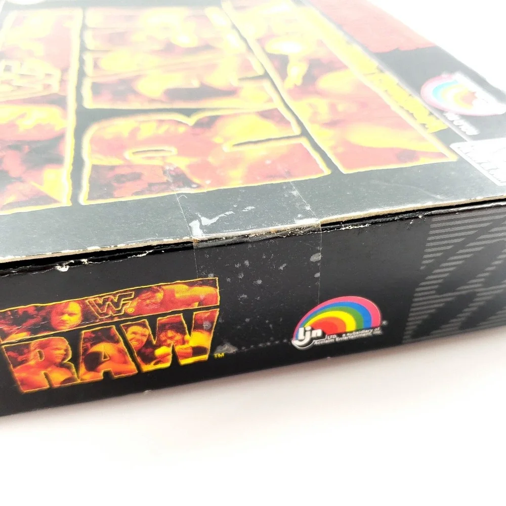 WWF Raw (Super Nintendo Entertainment System, 1994) Authentic Complete w/ Poster